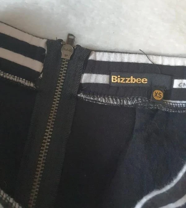 Jupe Bizzbee rayada negra y blanca 34 - XS – photo 4